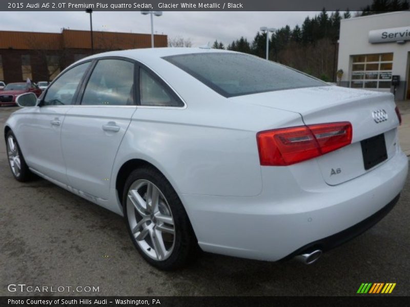 Glacier White Metallic / Black 2015 Audi A6 2.0T Premium Plus quattro Sedan