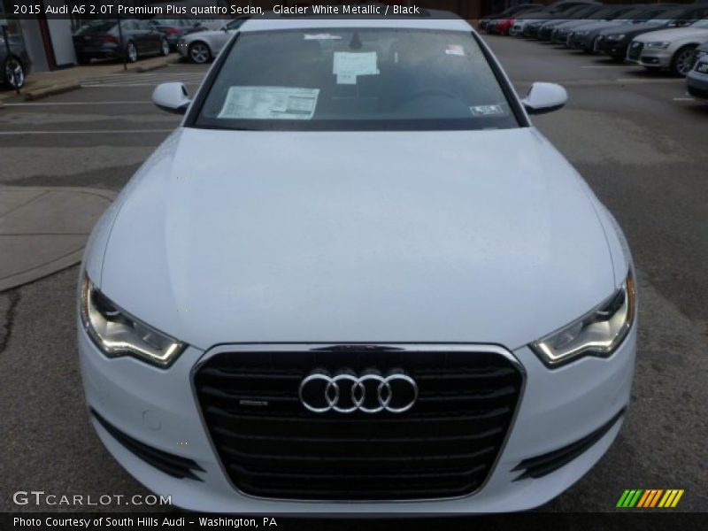 Glacier White Metallic / Black 2015 Audi A6 2.0T Premium Plus quattro Sedan