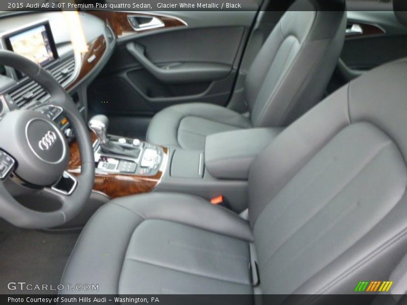 Glacier White Metallic / Black 2015 Audi A6 2.0T Premium Plus quattro Sedan