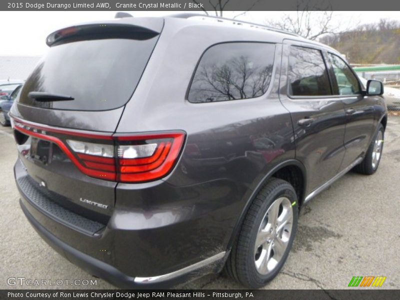 Granite Crystal Metallic / Black 2015 Dodge Durango Limited AWD