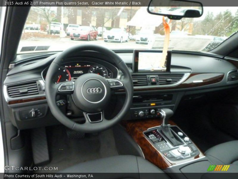 Glacier White Metallic / Black 2015 Audi A6 2.0T Premium Plus quattro Sedan