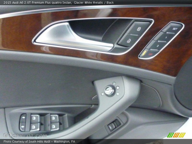 Glacier White Metallic / Black 2015 Audi A6 2.0T Premium Plus quattro Sedan