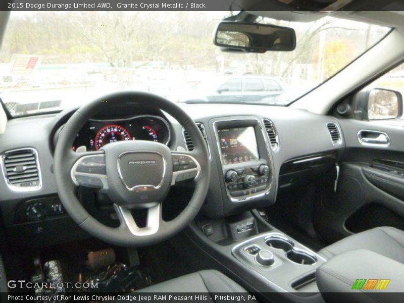 Granite Crystal Metallic / Black 2015 Dodge Durango Limited AWD