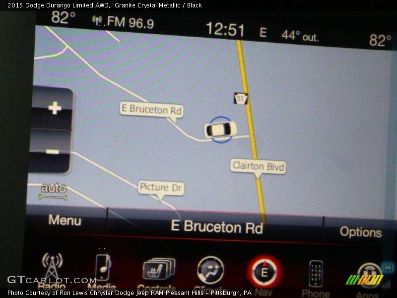 Granite Crystal Metallic / Black 2015 Dodge Durango Limited AWD