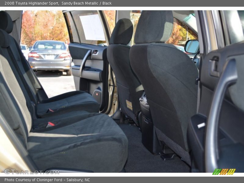 Sandy Beach Metallic / Black 2008 Toyota Highlander Sport