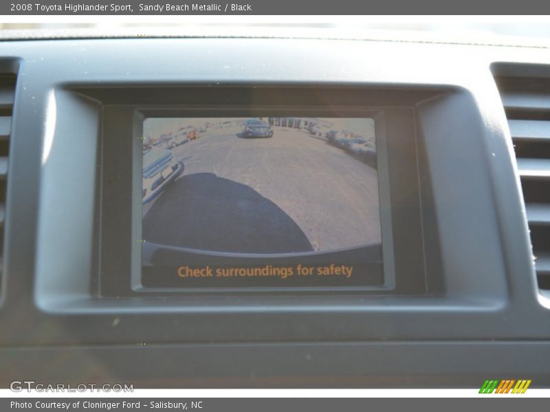 Sandy Beach Metallic / Black 2008 Toyota Highlander Sport
