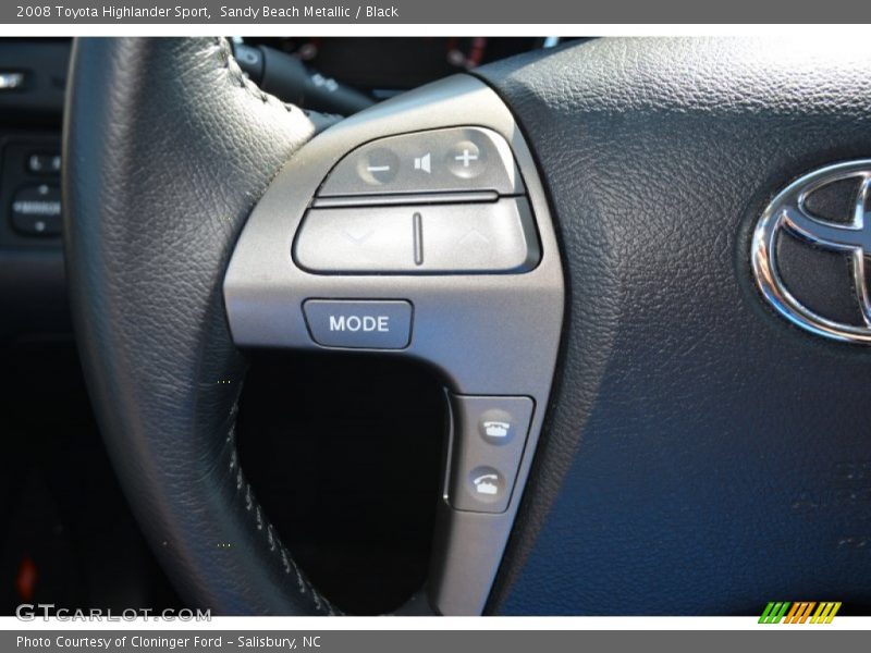 Sandy Beach Metallic / Black 2008 Toyota Highlander Sport
