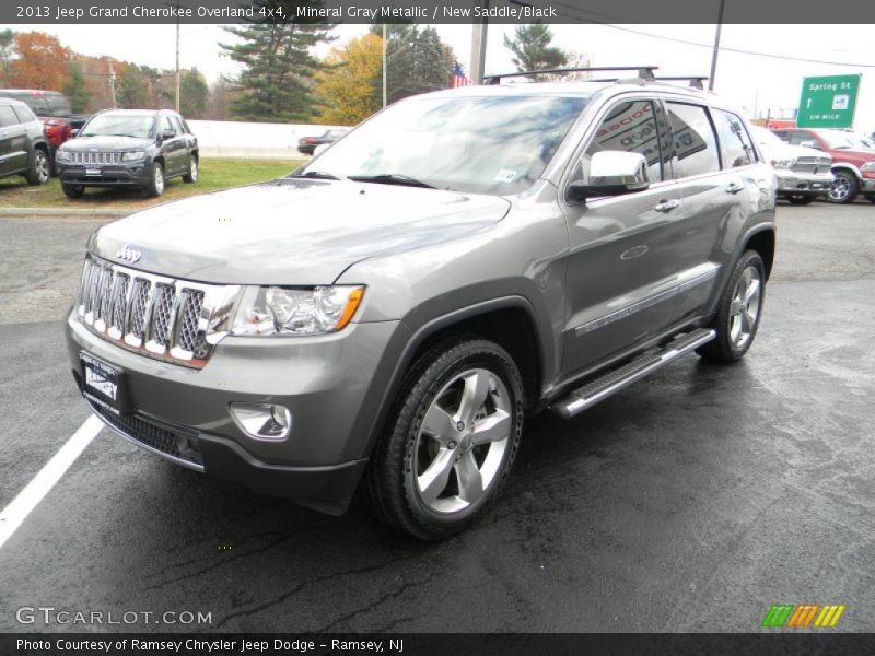 Mineral Gray Metallic / New Saddle/Black 2013 Jeep Grand Cherokee Overland 4x4
