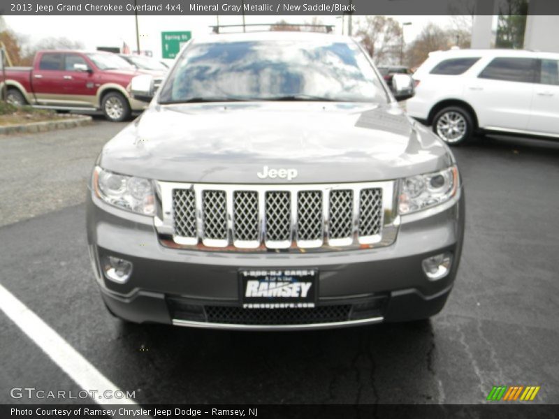 Mineral Gray Metallic / New Saddle/Black 2013 Jeep Grand Cherokee Overland 4x4