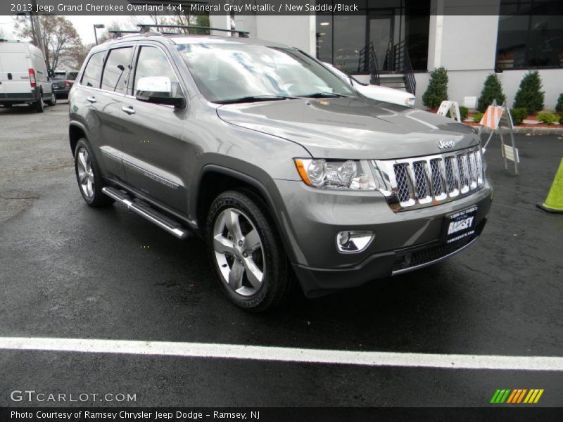 Mineral Gray Metallic / New Saddle/Black 2013 Jeep Grand Cherokee Overland 4x4