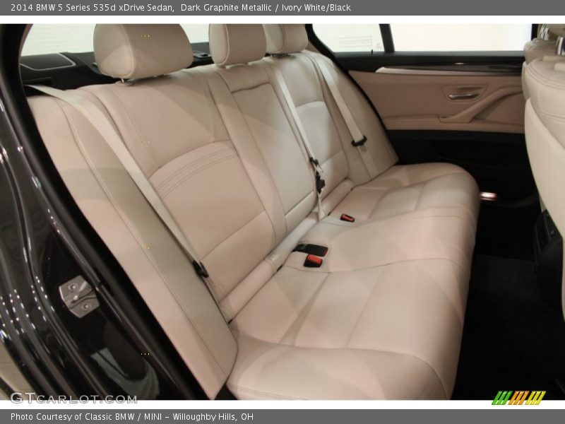 Dark Graphite Metallic / Ivory White/Black 2014 BMW 5 Series 535d xDrive Sedan