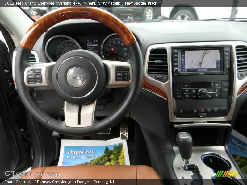 Mineral Gray Metallic / New Saddle/Black 2013 Jeep Grand Cherokee Overland 4x4
