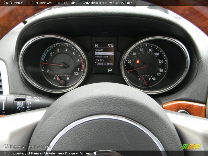 Mineral Gray Metallic / New Saddle/Black 2013 Jeep Grand Cherokee Overland 4x4
