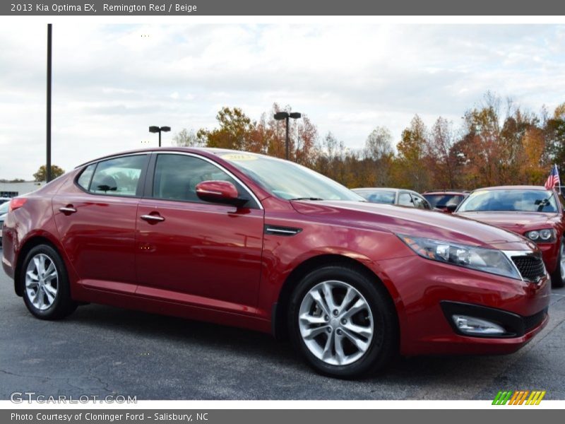 Remington Red / Beige 2013 Kia Optima EX