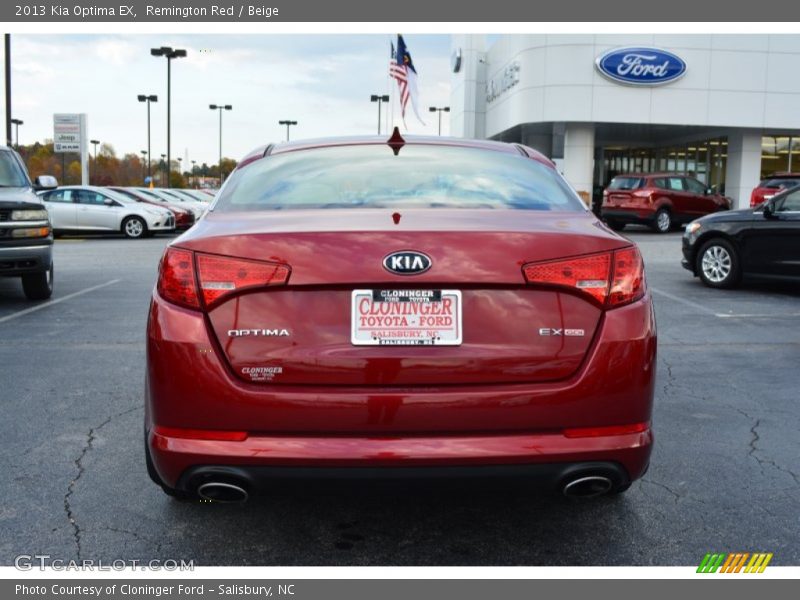 Remington Red / Beige 2013 Kia Optima EX