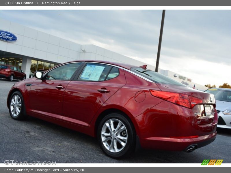 Remington Red / Beige 2013 Kia Optima EX