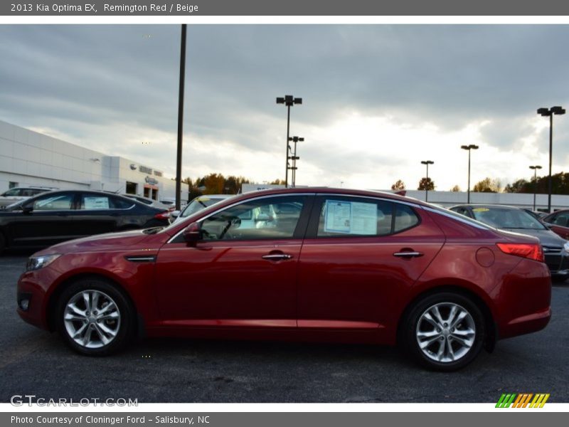 Remington Red / Beige 2013 Kia Optima EX