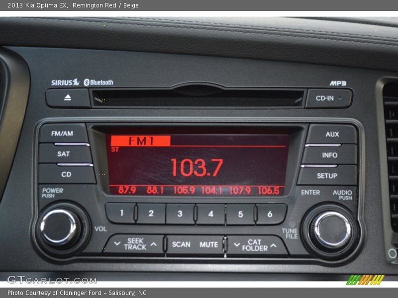 Remington Red / Beige 2013 Kia Optima EX