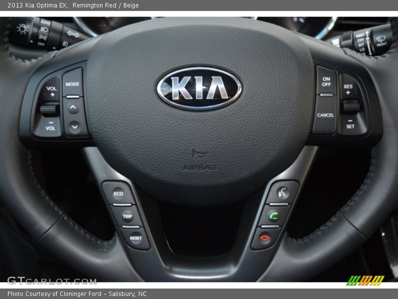 Remington Red / Beige 2013 Kia Optima EX