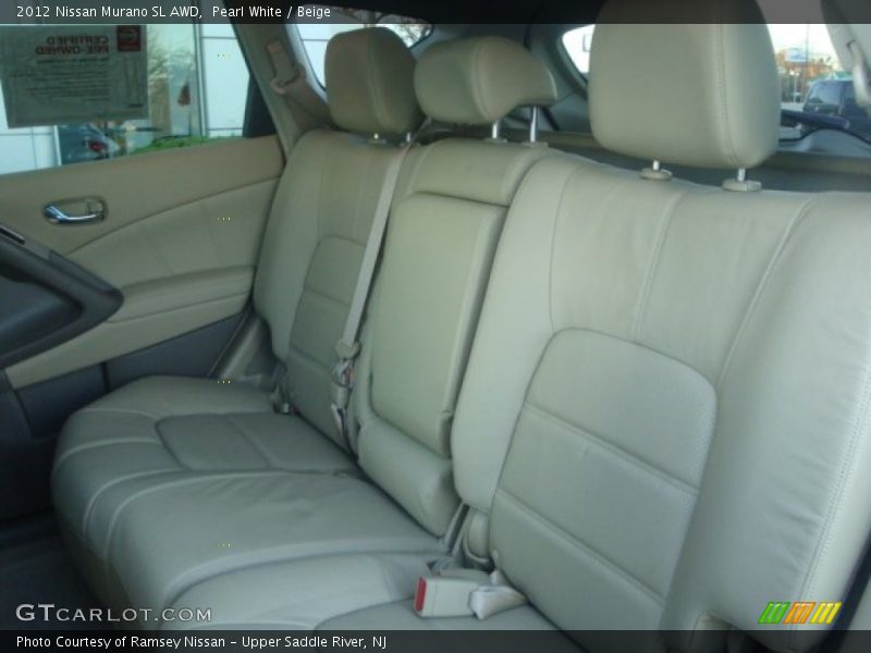Pearl White / Beige 2012 Nissan Murano SL AWD