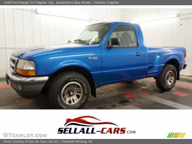Boysenberry Blue Metallic / Medium Graphite 1998 Ford Ranger XLT Regular Cab