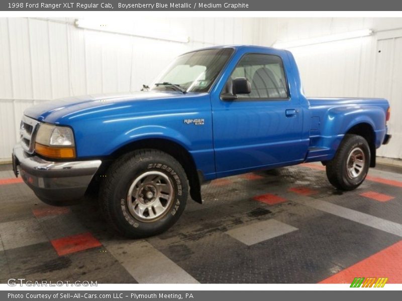 Boysenberry Blue Metallic / Medium Graphite 1998 Ford Ranger XLT Regular Cab