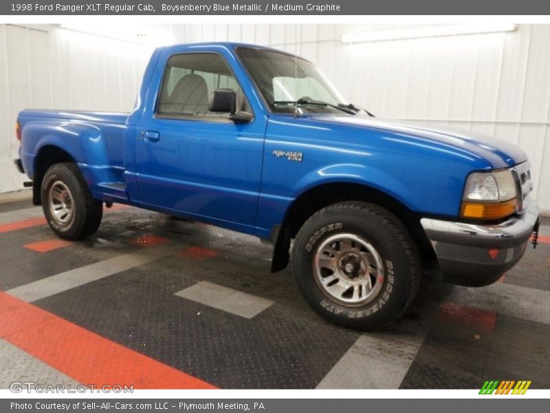 Boysenberry Blue Metallic / Medium Graphite 1998 Ford Ranger XLT Regular Cab