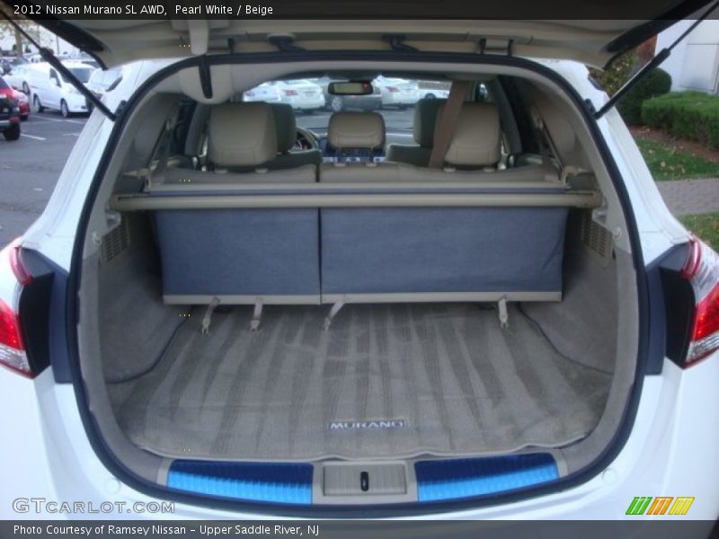 Pearl White / Beige 2012 Nissan Murano SL AWD
