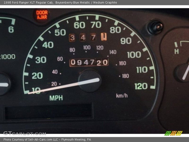 Boysenberry Blue Metallic / Medium Graphite 1998 Ford Ranger XLT Regular Cab