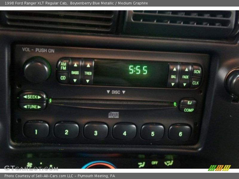 Boysenberry Blue Metallic / Medium Graphite 1998 Ford Ranger XLT Regular Cab