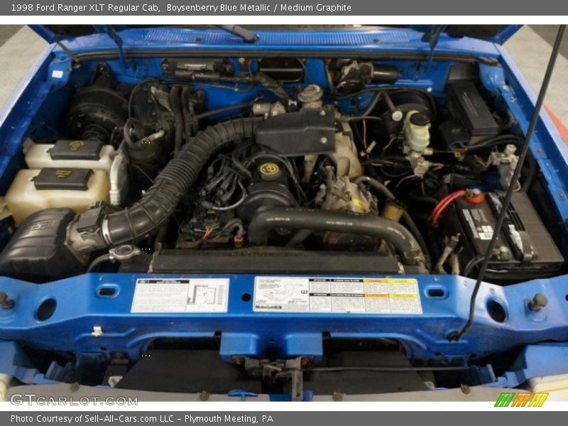 Boysenberry Blue Metallic / Medium Graphite 1998 Ford Ranger XLT Regular Cab