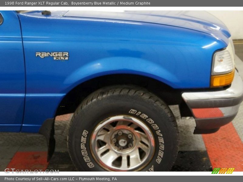 Boysenberry Blue Metallic / Medium Graphite 1998 Ford Ranger XLT Regular Cab
