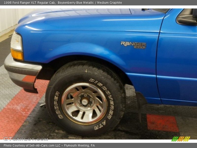 Boysenberry Blue Metallic / Medium Graphite 1998 Ford Ranger XLT Regular Cab