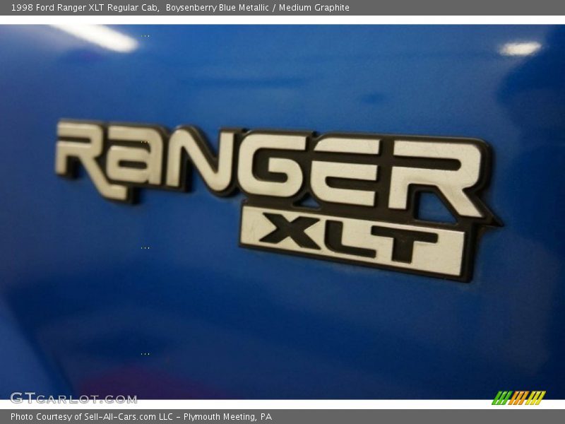 Boysenberry Blue Metallic / Medium Graphite 1998 Ford Ranger XLT Regular Cab