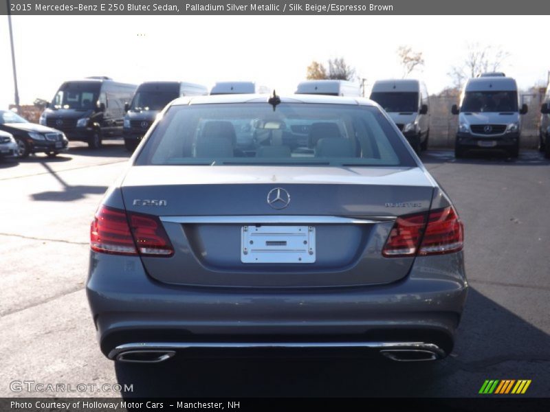 Palladium Silver Metallic / Silk Beige/Espresso Brown 2015 Mercedes-Benz E 250 Blutec Sedan