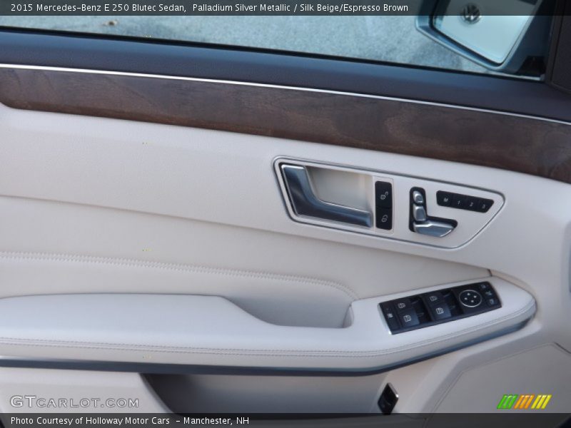 Palladium Silver Metallic / Silk Beige/Espresso Brown 2015 Mercedes-Benz E 250 Blutec Sedan