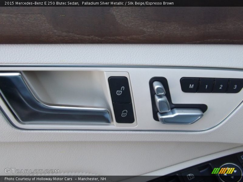 Palladium Silver Metallic / Silk Beige/Espresso Brown 2015 Mercedes-Benz E 250 Blutec Sedan