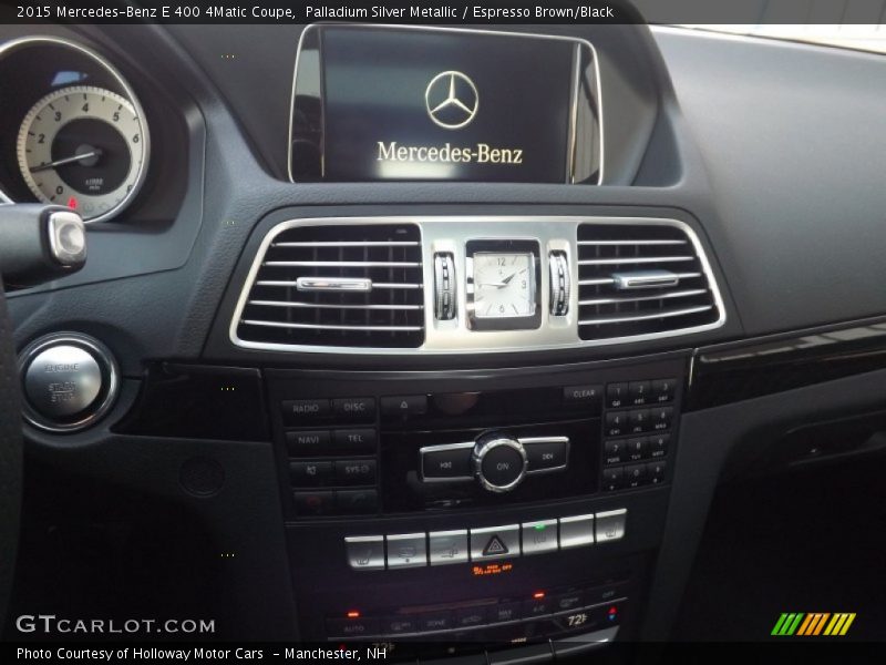 Palladium Silver Metallic / Espresso Brown/Black 2015 Mercedes-Benz E 400 4Matic Coupe