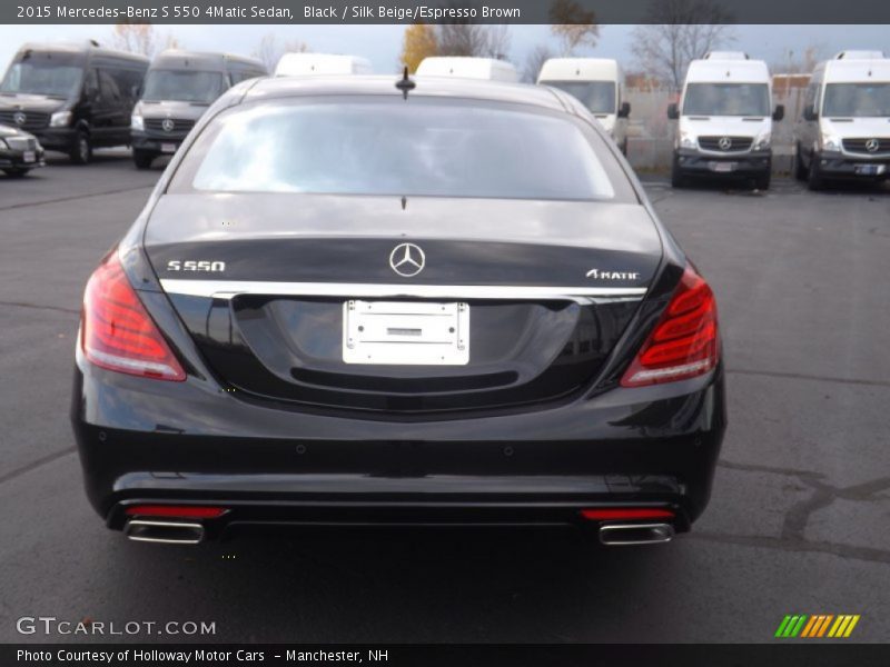 Black / Silk Beige/Espresso Brown 2015 Mercedes-Benz S 550 4Matic Sedan