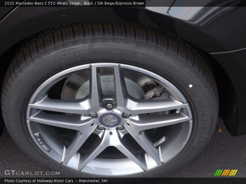 Black / Silk Beige/Espresso Brown 2015 Mercedes-Benz S 550 4Matic Sedan
