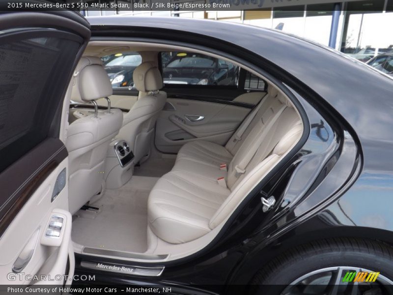 Black / Silk Beige/Espresso Brown 2015 Mercedes-Benz S 550 4Matic Sedan