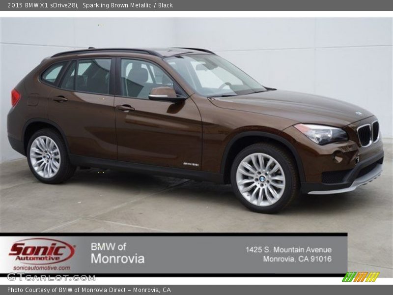Sparkling Brown Metallic / Black 2015 BMW X1 sDrive28i