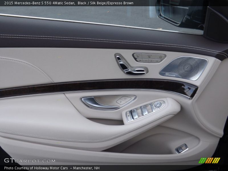 Black / Silk Beige/Espresso Brown 2015 Mercedes-Benz S 550 4Matic Sedan