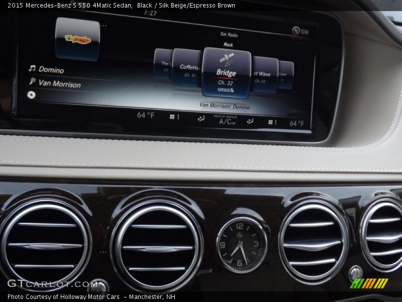 Black / Silk Beige/Espresso Brown 2015 Mercedes-Benz S 550 4Matic Sedan