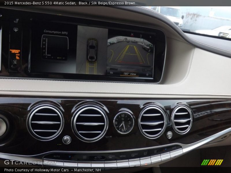 Black / Silk Beige/Espresso Brown 2015 Mercedes-Benz S 550 4Matic Sedan