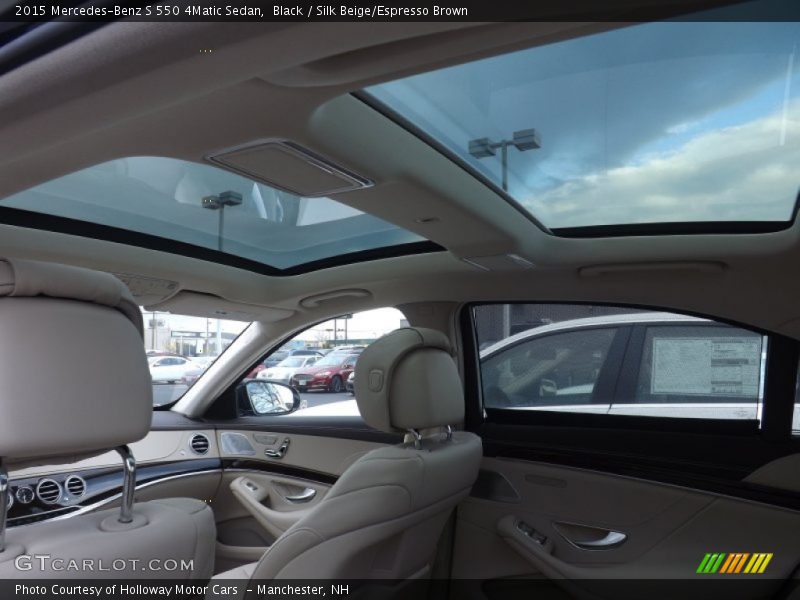 Black / Silk Beige/Espresso Brown 2015 Mercedes-Benz S 550 4Matic Sedan