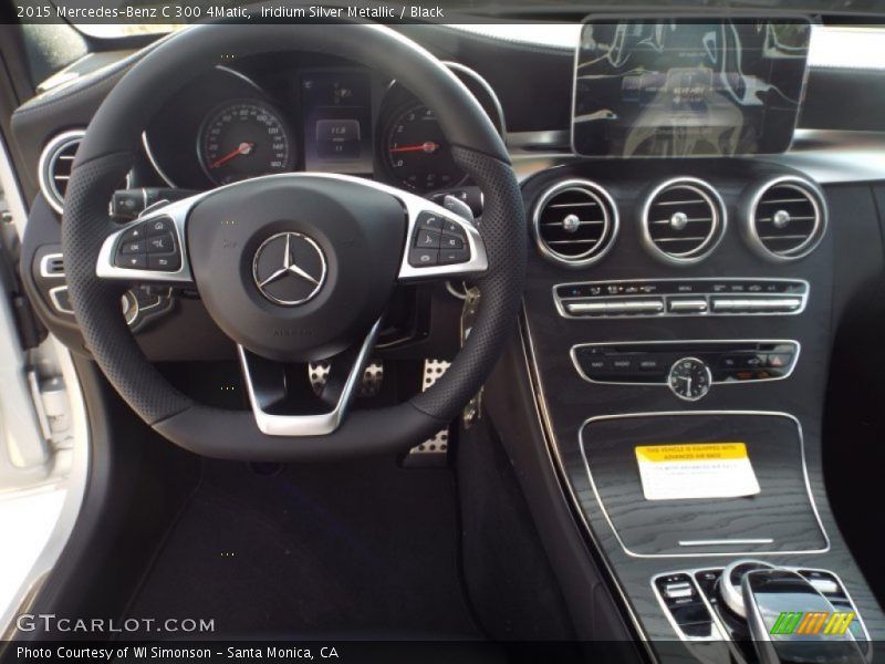 Iridium Silver Metallic / Black 2015 Mercedes-Benz C 300 4Matic