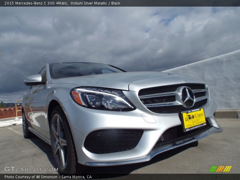 Iridium Silver Metallic / Black 2015 Mercedes-Benz C 300 4Matic