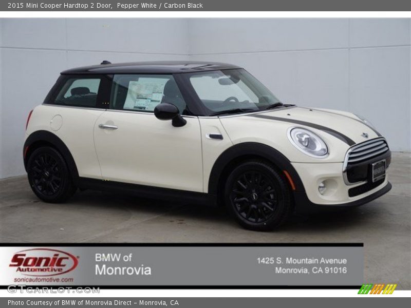 Pepper White / Carbon Black 2015 Mini Cooper Hardtop 2 Door