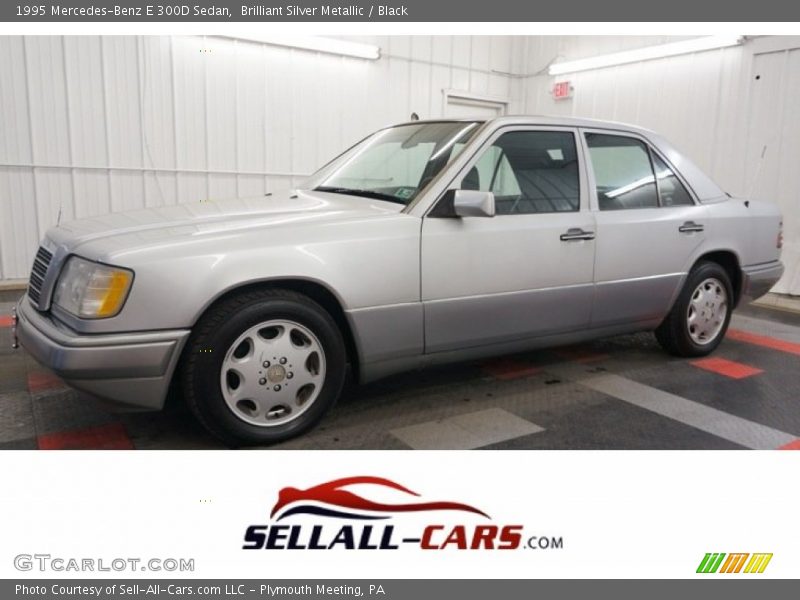 Brilliant Silver Metallic / Black 1995 Mercedes-Benz E 300D Sedan